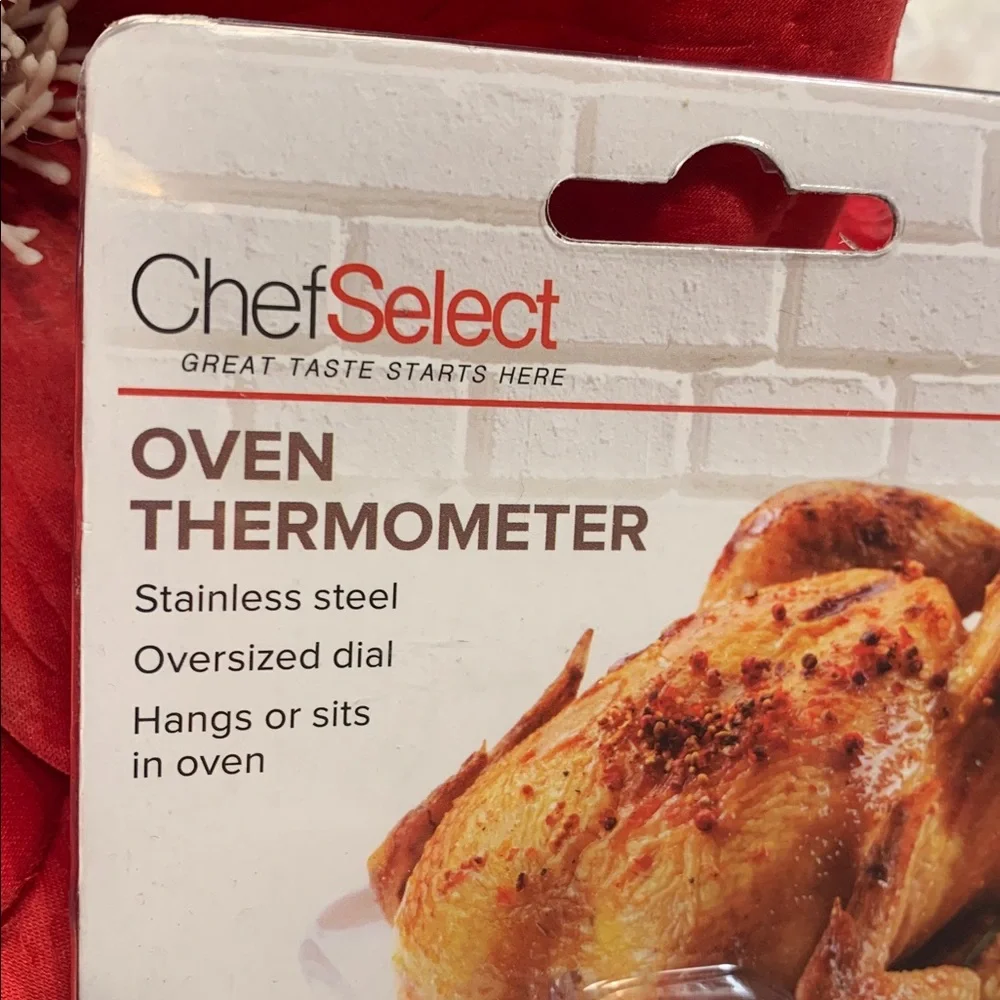 🌹CHEFSELECT • NWT Stainless Steel OVEN THERMOMETER • Step up your cooking!